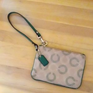 Coach Wristlet Signature Jacquard